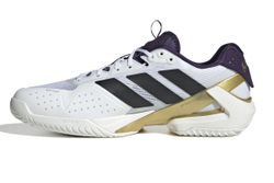 Мужские кроссовки теннисные Adidas Adizero Ubersonic 5 M NM - cloud white/core black/aurora plum