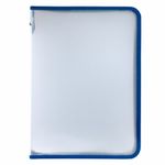 Папка для документов и тетрадей на молнии пластиковая BRAUBERG А4, 320х230 мм, прозрачная, 271713