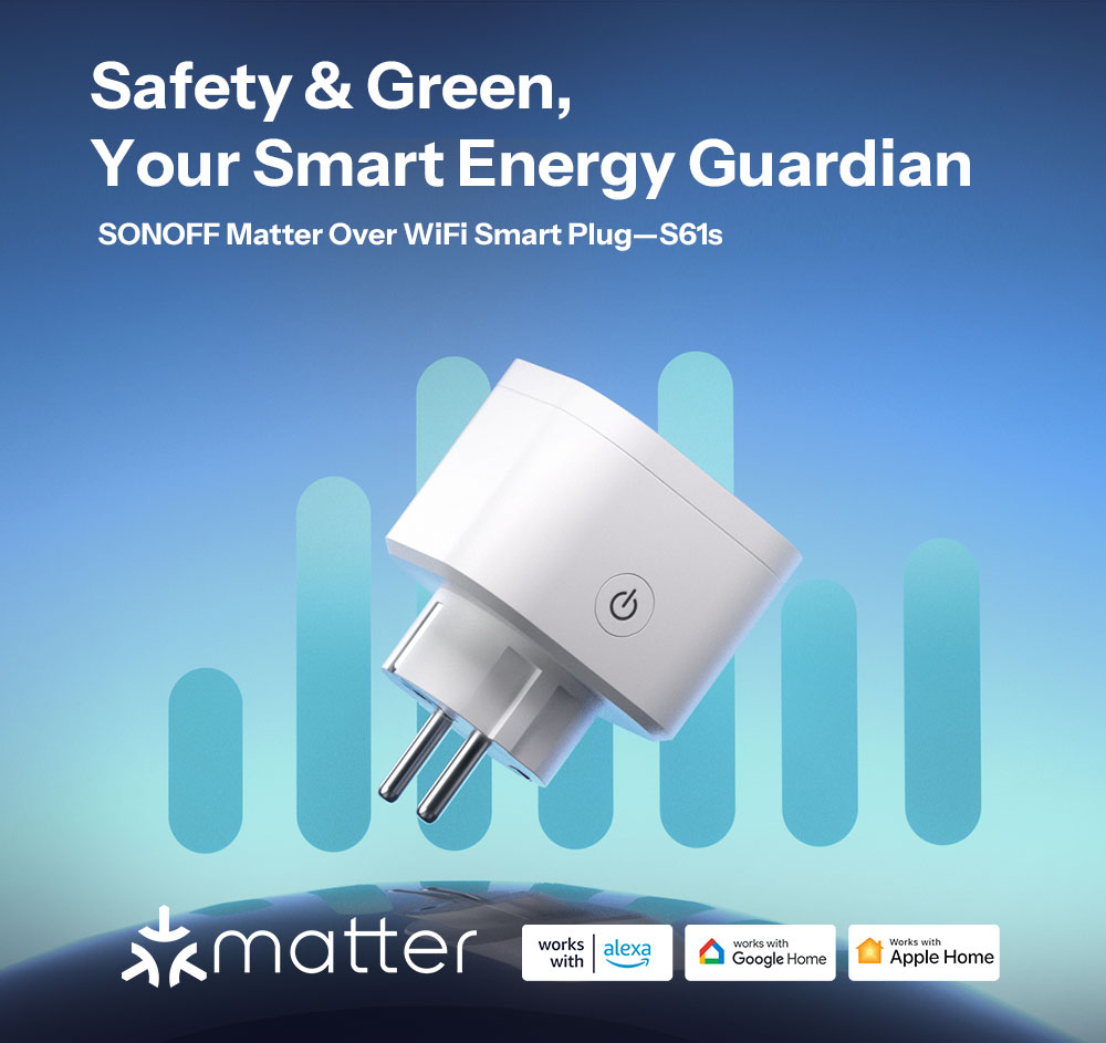 Розетка SONOFF WiFi S61STPF MATTER