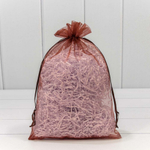 Мешочек 20х30см Органза (Коричневый)