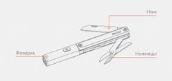 Мультитул-фонарь Nextool (Xiaomi) Pen Tool черный (NE20026) 2