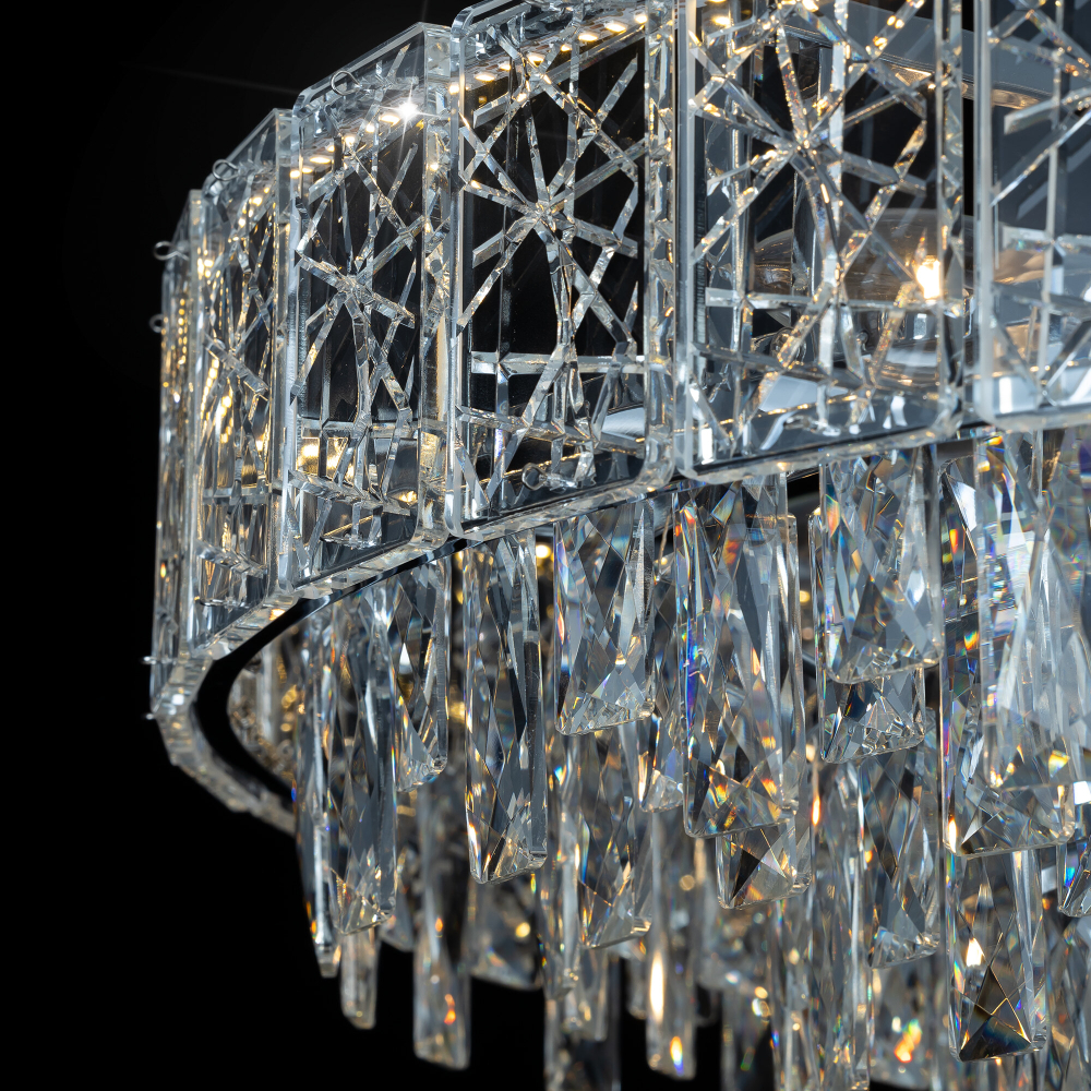 Citilux SAGRADA CL317281 Люстра хрустальная подвесная Хром