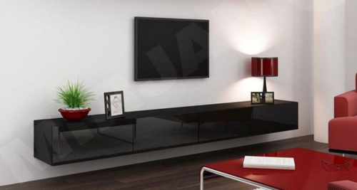 Тумба ТВ Лия-3 Р (Венге/Черный глянец)