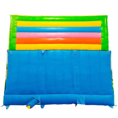 Детский надувной батут-горка «Динолэнд» с прямым скатом 6*5*6 м