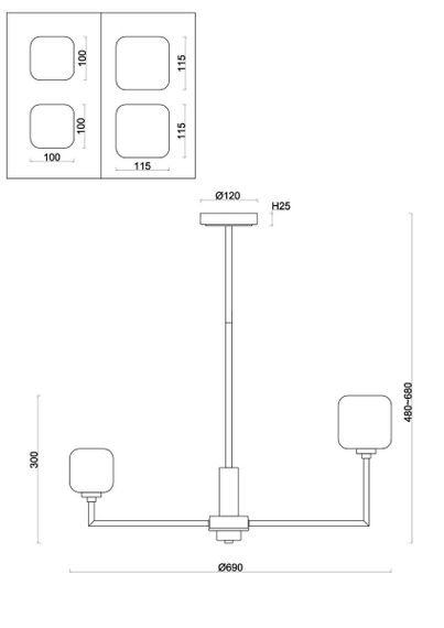 Подвесная люстра Freya Tender FR5373CL-06BS
