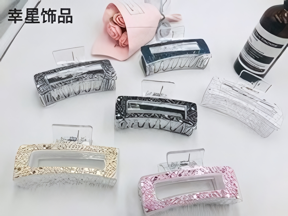 Заколка - краб для волос на блистере «MASKOTTA», шесть цветов в ассортименте, 9см