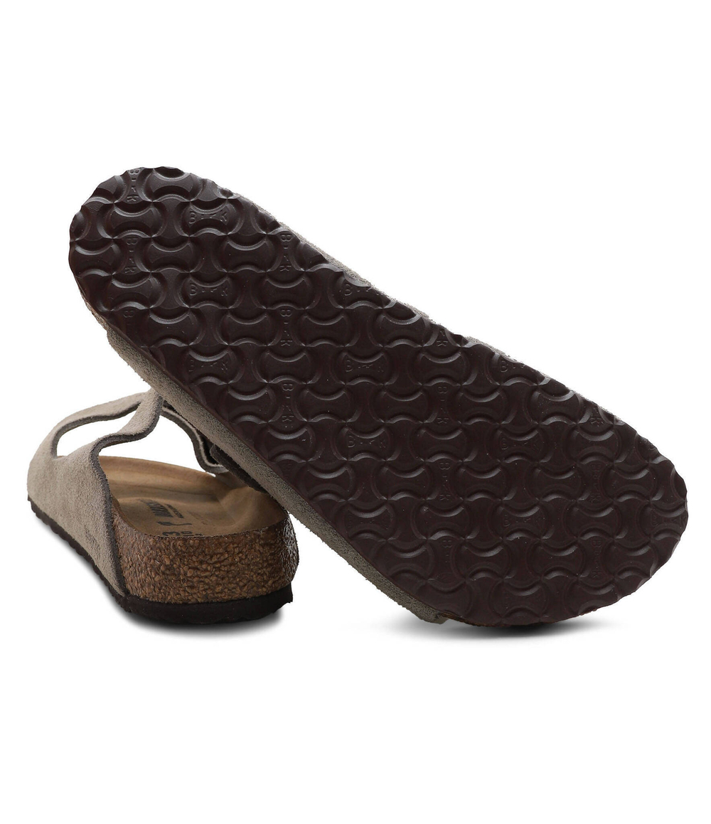 Кожаные шлепанцы arizona Birkenstock - серый(1021704)