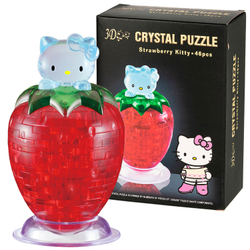 3D-Пазл Клубника Crystal Puzzle, Красная