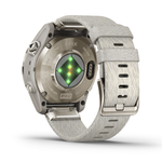 Умные часы Garmin Epix Pro (Gen 2) Sapphire Edition 42 мм из мягкого золота с кремовым ремешком из меланжевого нейлона