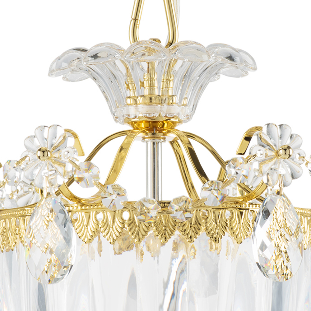 790032 Люстра SCHON 3x60W E14 ЗОЛОТО