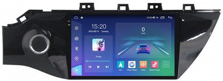 Магнитола для KIA Rio 4, Rio X-Line 2017-2020 (рамка под 9" с кнопкой) - Parafar PF105U2K на Android 13, QLED+2K, ТОП процессор, 8Гб+128Гб, CarPlay, 4G SIM-слот