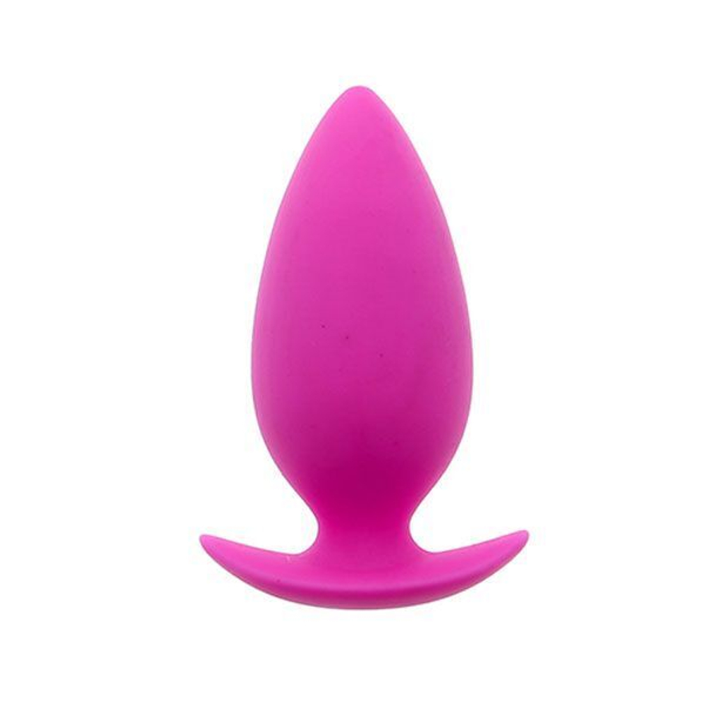 Розовая анальная втулка BOOTYFUL ANAL PLUG MEDIUM PINK - 9,8 см. (Цвет: розовый)