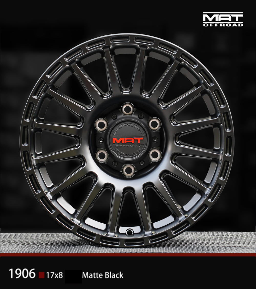 Диск колёсный 1906 R17 8.0 ET+35 Matte Black MAT Offroad