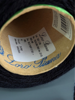 Пряжа Loro Piana FALKLAND 3/90 (100% мериносовая шерсть), 300м/100гр, чернильный синий