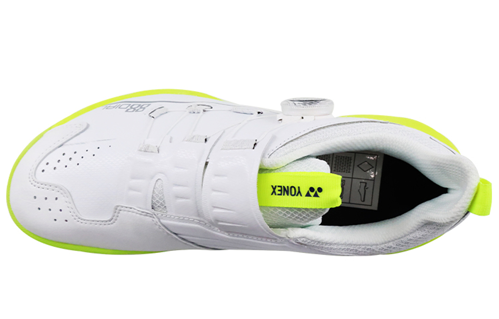 YONEX 88D 2 Badminton Shoes Unisex Low top White Yellow Green