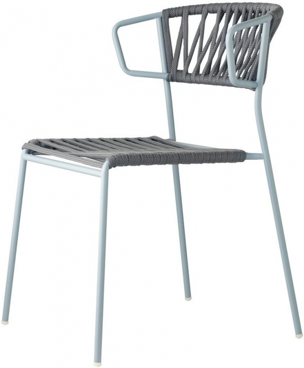 Кресло плетеное Scab Design Lisa Filo, голубой, антрацит