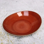 Тарелка керамическая «Corsica orange» 22*19,5*5