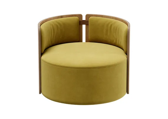 Кресло крутящееся Lagom 800 (янтарный FiberGuard, натуральный дуб)