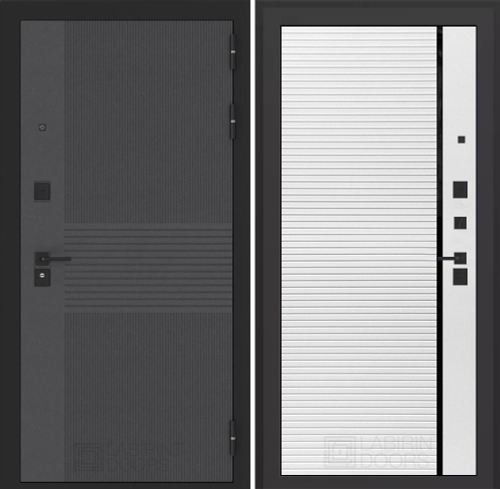 Бункер 05 - 22 белый софт, чёрная вставка