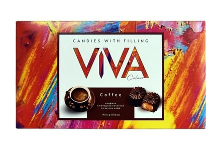 Конфеты "Viva colour" со вкусом кофе 140г. Спартак