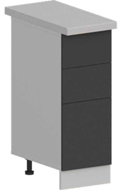 Кухня Модуль ШН3Я 300 Вотан / Графит Софт