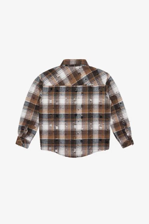 Рубашка Фланелевая коричневая