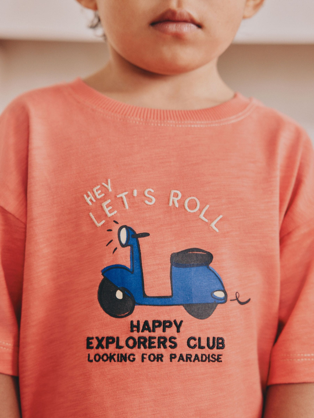 Пижама для мальчика Next AC0-919, 3 шт., Синий, Оранжевый, Бежевый