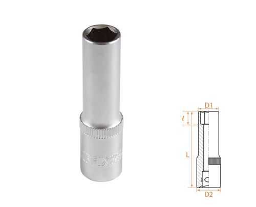 AFFIX (AF00130010) Головка торцевая глубокая шестигранная 3/8", 10 мм