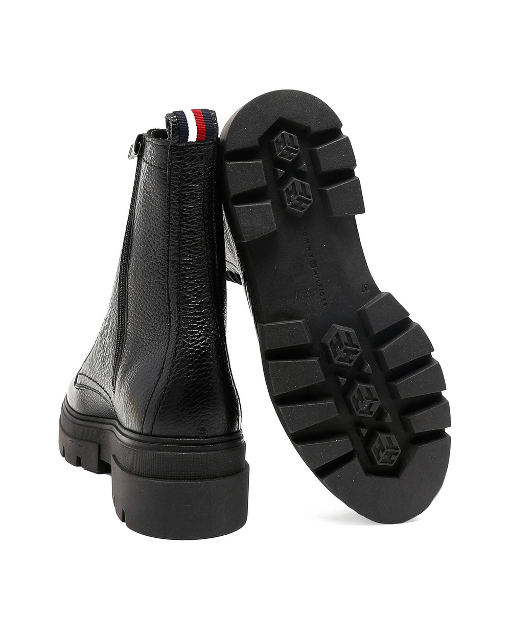 Кожаные ботильоны Tommy Hilfiger - черный(FW0FW06732)