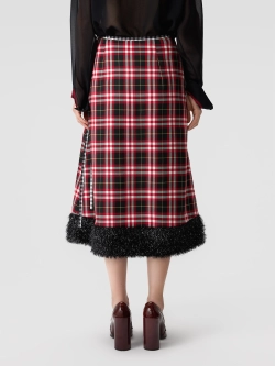 Юбка-трапеция с пушистым подолом OLA OLA