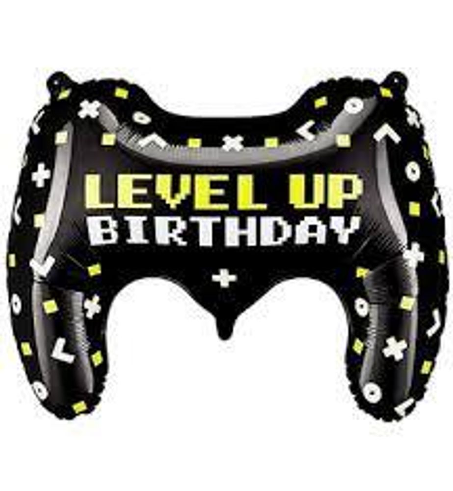 PartyDeco. Геймпад Level up Birthday Черный