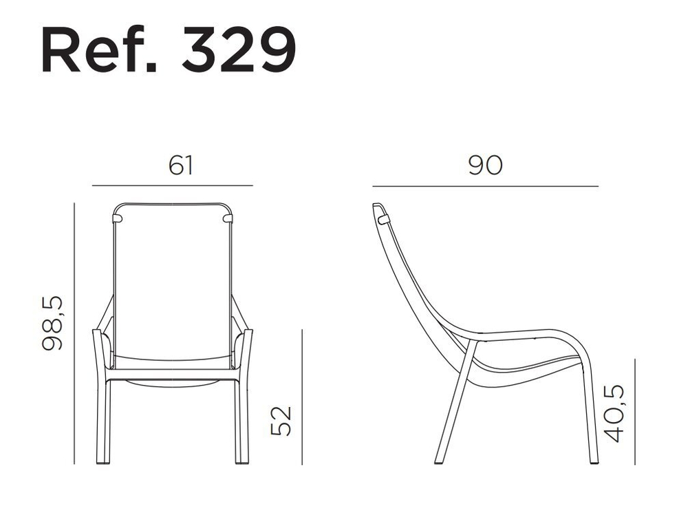 Кресло пластиковое Nardi Net Lounge, тортора