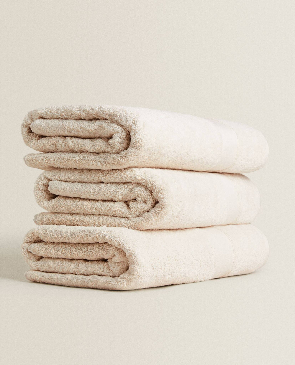 ZARA HOME ПОЛОТЕНЦЕ ИЗ ХЛОПКА ВЫСШЕГО КАЧЕСТВА, КАМЕННО-СЕРЫЙ