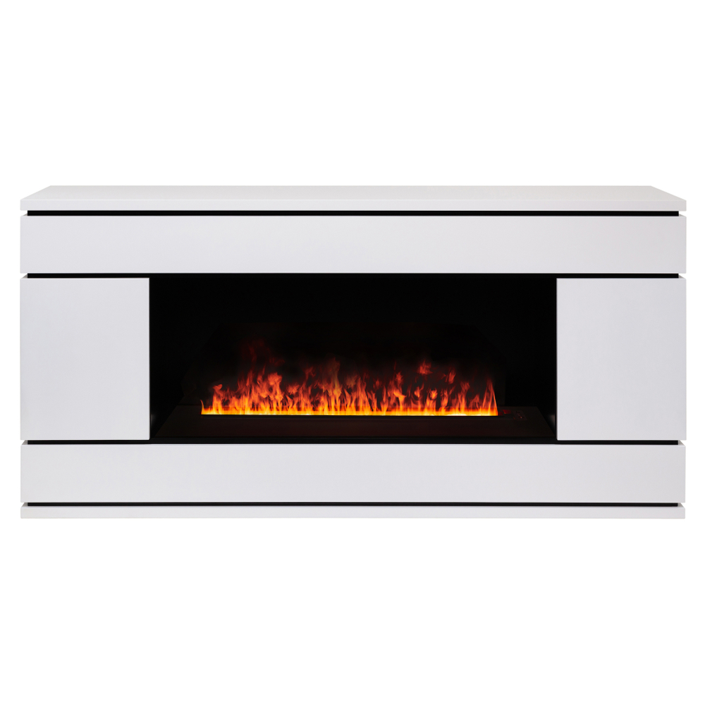 Каминокомплект Real Flame Vega CST1000 WT с очагом 3D Cassette 1000 Black Panel