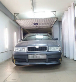 Накладка на передний бампер Skoda Octavia Tour