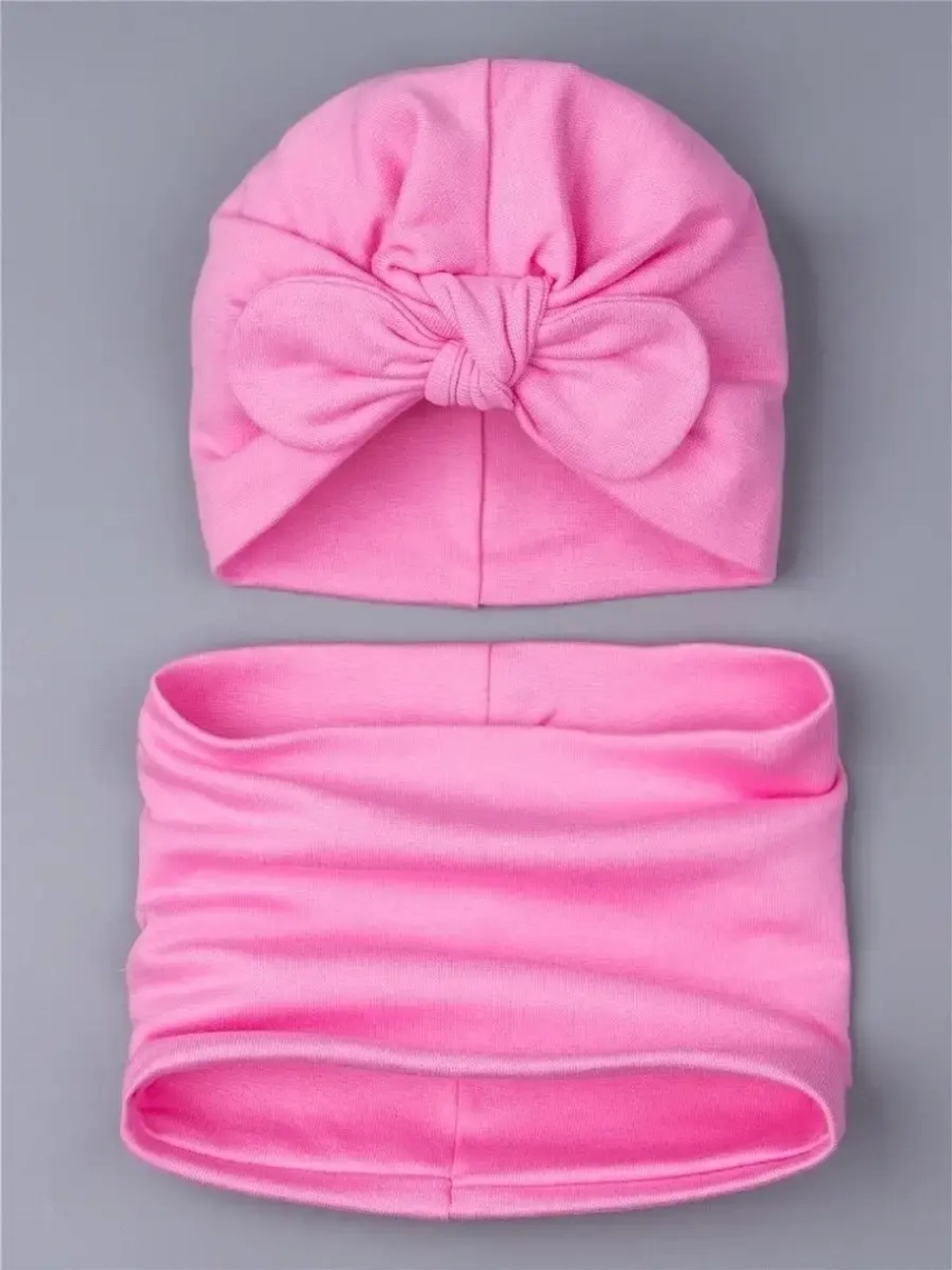 Чалма осенняя для девочки и снуд