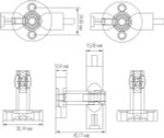 Токопроводящий угловой соединитель (поворотный,  15-180°) для св-ка DL20651