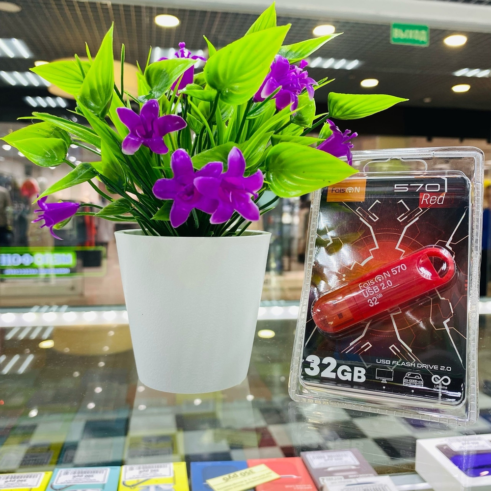 USB Флешка 32GB Faison 570, USB 2.0, красная