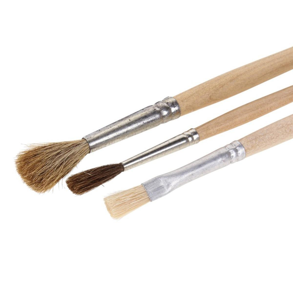 Набор кистей 3 кисти разные "Дошколята" (Альбатрос)