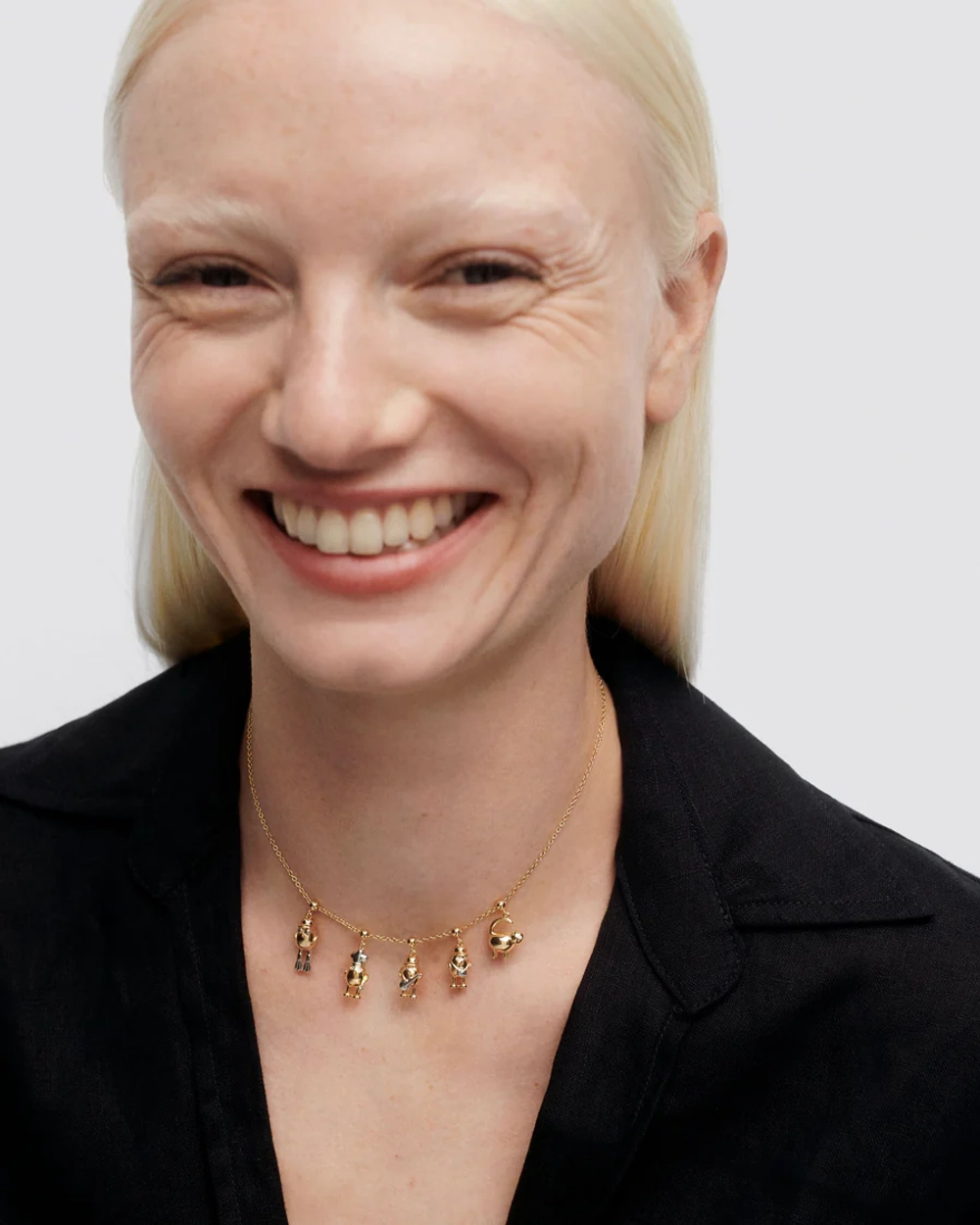 Подвеска-шарм Cat серебро 925 пробы покрытое золотом