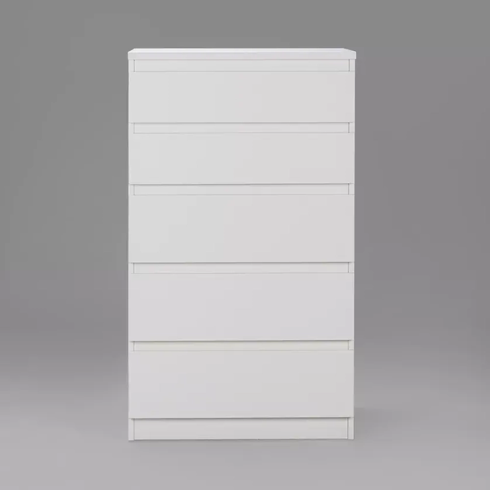 КАСТОР комод с 5 ящиками белый 65*40*111