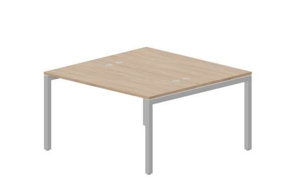 Составной стол Polo на 2 рабочих места 1380х1366х750мм (4 громмета)