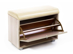 Обувница МС-1 ясень светлый/крем