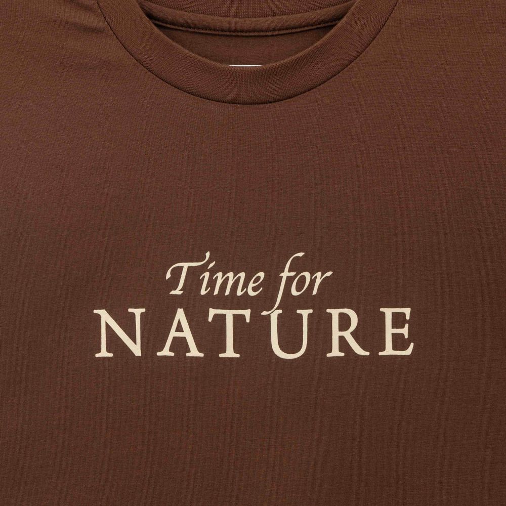 Футболка Called a Garment Birds Коричневая