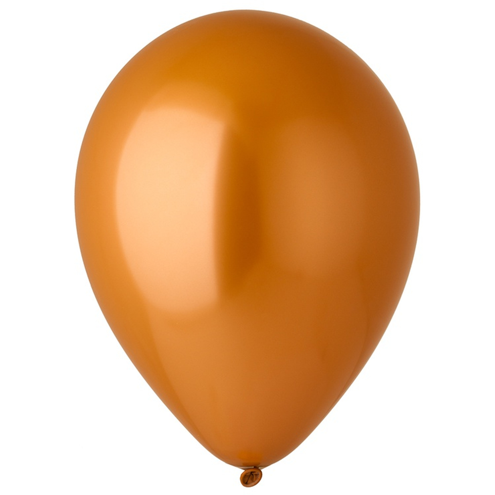 Шар латексный Хром 30 см (Оранжевый)