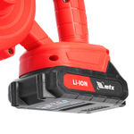 Воздуходувка-пылесос акк. портативная, LB-185, 35 м/с, 170 м3/ч, Li-Ion, 20 В // MTX