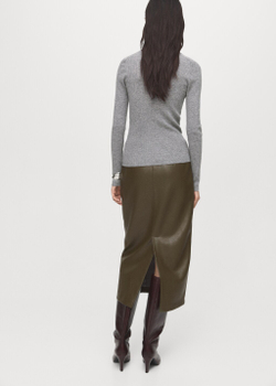 Шерстяной джемпер с высоким воротником