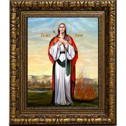 Ливия Сирийская мученица. Икона на холсте.