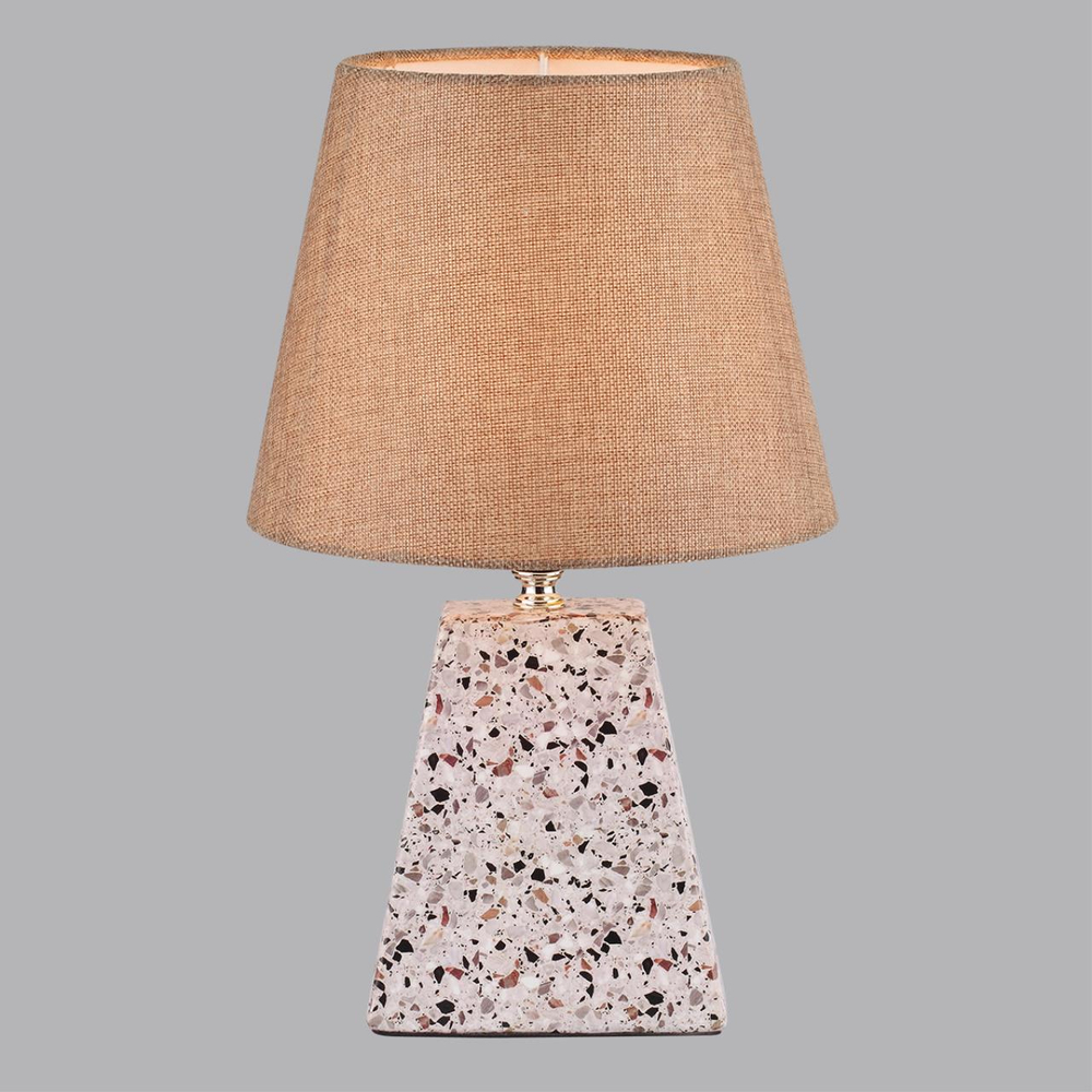 8142/1T MODERNI LN26 507 бежевый/коричневый, керамика/текстиль Настольная лампа Е27 1*60W 220V TERAZIO