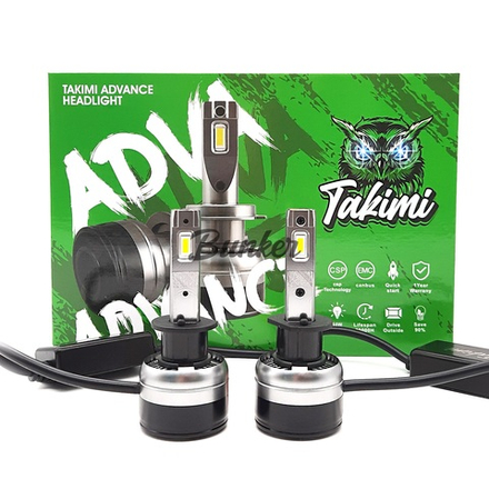 Светодиодные автомобильные LED лампы TaKiMi Advance H1 6500K 12V